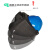 高空作业电焊帽式面罩配安全氩弧焊头戴式焊工卡扣全脸防护 拉簧变光面罩+PE安全帽 编号18