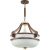 长裕中式客厅吊灯大气圆形餐厅大灯仿古实木灯具创意茶室灯中国风