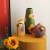 贝汉美（BHM）贝汉美北欧莫兰迪彩绘陶瓷花瓶客厅插花摆件创意家居饰品 彩陶手绘花器-大花+花艺