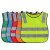 儿童反光马甲荧光服安全反光衣小学生安全幼儿园活动安全防护背心 儿童套头：草绿色