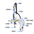 厂家直销注塑机机械手上下料自动化工业回旋臂高速立式横走伺服 斜臂式机械手