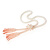 珍珊琥彩宝粉珊瑚手链项链套装 精工编织 古风设计感 佩戴优雅气质珠宝 粉手链单条款 F20