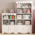小米木业书架置物架落地储物柜卧室玩具收纳柜客厅简易小型组合书柜 粉色60*30*160
