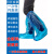 一次性鞋套长筒加厚隔离防水防油塑料靴套防滑漂流耐磨养殖用脚套 蓝色短筒橡筋款50只 均码