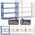 柏钢 货架仓储置物架轻型仓库库房展示架金属层架货物架子储物架 中型240kg长200*宽60*高200cm可定制