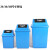 海斯迪克 HK-368 塑料长方形垃圾桶 分类垃圾桶 环保户外翻盖垃圾桶 可定制 工业清洁垃圾桶 60L无盖 绿色