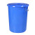 科力邦（Kelibang） 大号塑料桶 圆形收纳桶大容量水桶酒店厨房工业环卫物业垃圾桶 有盖60L蓝色 KB3002