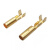 贝傅特 单孔插簧 圆孔插座黄铜镀锡接线端子铜管插头端子母端子 内径1.8mm 100只装