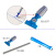 刮子 地刮地面刮水器厕所厨房卫生间刮子扫挂地板硅胶刮刀拖把JYH 加长粗杆蓝35cm硅胶刮水器+ 备用胶条