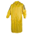 代尔塔407007连体雨衣PVC涂层带反光条 长款风衣式工作劳保雨衣 407005黄色 XXL