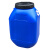 50L升方桶 方形塑料桶50公斤广口化工桶 工业农业 油漆涂料废液桶 50L方桶加厚料-蓝桶黑盖