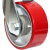 稳斯坦 重型脚轮 刹车轮 铁芯聚氨酯PU工业轮子 （8寸刹车-承重380kg）1个  WST160