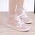 安巧象 防水鞋防雨防水防滑低帮透明女生短筒防滑胶鞋 透明白色单鞋 37 