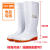 大码白色雨鞋食品厂工作雨靴防滑食品卫生靴防油加绒加棉保暖水鞋 507高筒白色 39