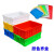 迪寇（Di Kou）特塑料周转箱长方形工业箱子可配盖胶箱框大加厚筐 外径810*570*500 红色无盖