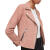 AllSaints女士 Dalby 绒面革机车夹克 经典英国品牌 进口皮衣 轻奢 Rose Pink 4 UK/0 US