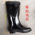 上海双钱牌橡胶雨鞋老式黑色工矿靴男女水鞋中筒厚底雨靴消防防汛 黑色双钱牌高筒 39
