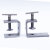 磐筱g字夹g型夹不锈钢304手拧老虎夹卡夹 钢梁夹子钢管方形夹C型夹U型 手拧开口20