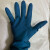 杀鱼手套水产专用手套1防滑乳胶手套防滑防水加厚家务使用清洁 蓝色加厚乳胶中号 十双