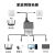 网线分线器一分三千兆网络RJ45网口分配器小型路由器一分二一拖四转接头 活动仅剩【00:58:18】 千兆一分二*铝合金壳*三网线