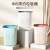 厨房垃圾桶简约家用客厅创意垃圾篓无盖压圈卫生间厕所塑料纸篓 大号白