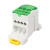 OLKWL（瓦力）大电流一进多出导轨式分线盒80A铜接线端子2.5-16平方线单级六出接线盒 UKK-80A绿色