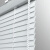 迪茵 铝合金折叠百叶窗帘办公室遮阳卷帘手动升降 打孔款 1平方米素白色JH01厚(0.16mm)铁轨拉绳定制