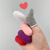 YHGFEE布指套劳保透气耐磨工业一次性防护指头套吸汗工作手指套 彩色布指套（均码）100只装