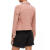 AllSaints女士 Dalby 绒面革机车夹克 经典英国品牌 进口皮衣 轻奢 Rose Pink 4 UK/0 US