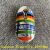 迦图鲮pinarello自行车配件山地车标金属装饰贴纸反光标牌头管标 彩虹版pina