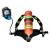 德威狮RHZKF6.8L正压式消防空气呼吸器便携式氧气面罩自给式3C认证 GB标准呼吸器备用面罩