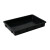 塑料防静电托盘长方形方盘加厚元件盒物料盒零件盒工具周转箱黑色 3号方盘外尺寸： 560*375*75mm