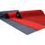 金固牢 KCAA-241 双条纹PVC复合地垫 1.8×1m 条绒地毯走道垫 走廊吸水防滑地垫 深红