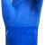 稳斯坦 WF129 耐油浸塑棉毛浸胶 磨砂防滑耐酸碱手套 蓝色不加绒