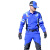 应急救援服装消防抢险速干服男教官作训服套装 蓝色 上衣+裤子+腰带 L（175/100）