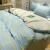 故姌duvet cover quilt cover bed single student dormitory three-p 22m床适合220x240被芯床单四件 云朵
