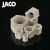JACO耐酸碱腐蚀PP卡套接头螺母专用PP双卡套螺帽卡套管接头螺帽PP P-PG-8