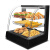 迅爵(狐小二层)商用保温柜小型加热恒温箱展示柜台式板栗蛋挞面包玻璃熟食柜剪板X651