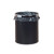 圣路欧C 垃圾桶007B单层塑料垃圾桶KTV客房 阻燃无盖不锈钢圈垃圾桶卫生间收纳桶 10L