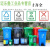 大号平口垃圾分类垃圾袋一次性可降解加大社区物业四色厨余塑料 绿色厨余垃圾100X120 50只