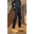 吉普（JEEP）软壳冲锋裤男款夏季拉链设计感修身直筒工装裤户外防水运动登山裤 黑色加绒加厚 3XL