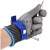5级防割手套纯钢丝金属打架防护手套防切割钢丝手套防割防刺 蓝色 XL