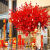 仿真桃花树新年大型许愿树红包祈福树梅花树假桃树室内外装饰商场 仿真桃花树(粉色) 加密4个分叉)高1.55米宽1.5米