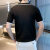 吉普（JEEP）翻领短袖男潮牌夏季T恤韩版修身潮流2024新款百搭体恤上衣 黑色 M