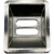 户外垃圾桶配件方形圆形不锈钢烟灰缸分类标识物业垃圾箱内胆 可回收物分类标识14.7x17.7