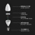 佛山照明 （FSL）尖泡led灯泡烛形尖泡水晶灯泡蜡烛泡吊灯灯泡小螺口E14金色尖泡6.5W黄光