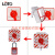 LOTO工业旋钮安全锁具罩急停按钮开关锁电源能量锁定透明面板保护罩停工管理检修上锁挂牌D67S-60 按钮锁具D67S-60 含挂锁