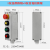 定制急停不锈钢盒自锁蘑菇头按钮不锈钢盒带防护罩按钮开关盒 4孔 3位自复位+1急停