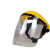众九 多功能黄顶电焊面罩  防油面罩 防喷溅有机玻璃面屏 电焊面罩