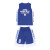 特步（XTEP）男童篮球服背心套装夏季2024新款夏装中大童速干儿童无袖运动 蓝色 120cm